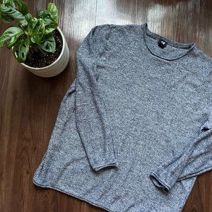 Men's Knit Blue Heathered Swater